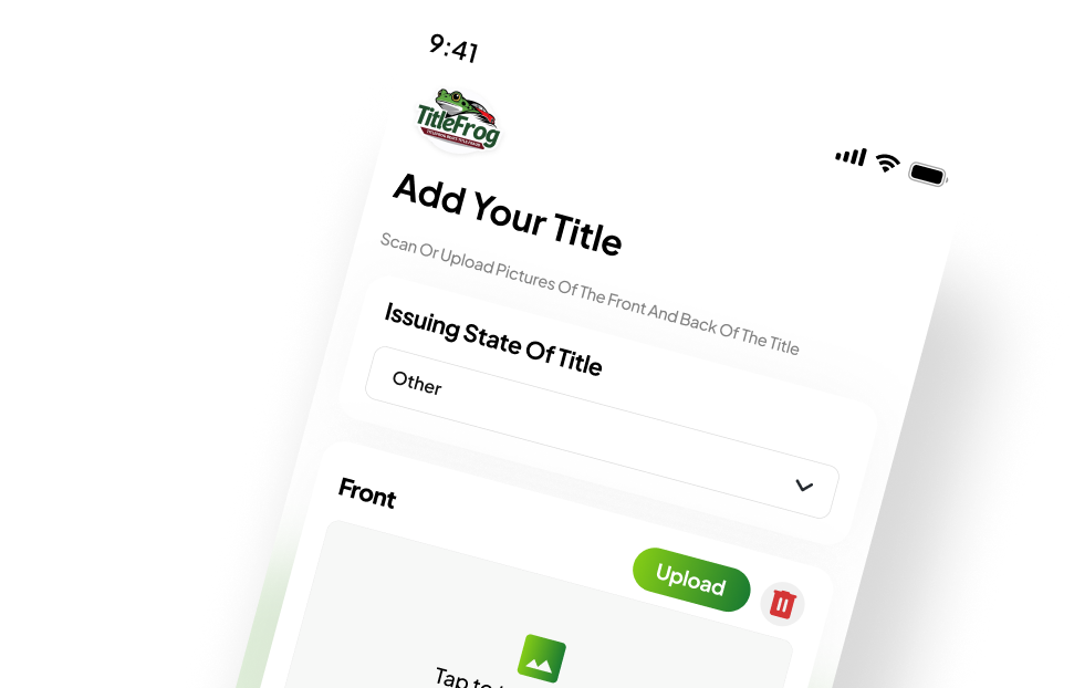 Enter vehicle and state information
