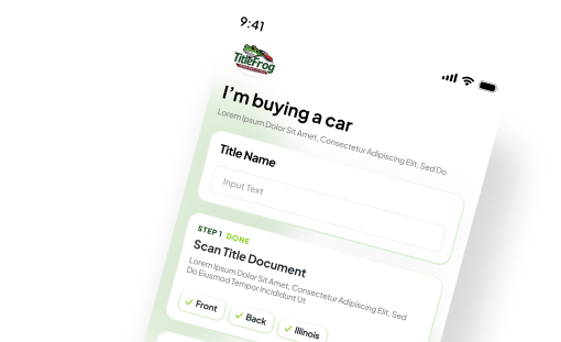 Scan or upload the title document